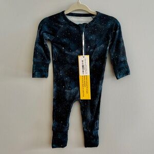 Little One Shop Bamboo Zippie Sleeper Romper in Moonlight NWT Newborn